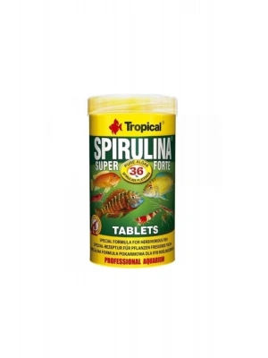 Tropical Spirulina Süper Forte Tablet Yoğun Spirulina İçerikli Tablet Balık Yemi 50 Ml 36 Gr