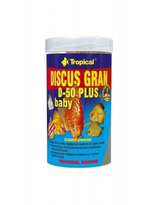 Discus Gran D-50 Plus Baby Yavru Discus Balıkları için Renklendirici Granül Balık Yemi 100