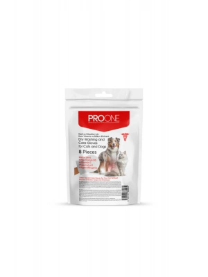 Kedi ve Köpekler için Kuru Yıkama ve Bakım Eldiveni 8 Adet