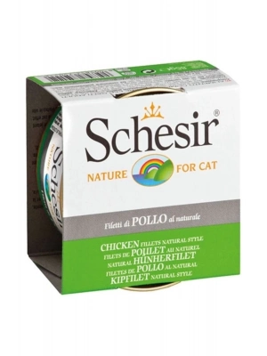 Schesir Tavuklu Naturel Konserve Kedi Maması 85 Gr