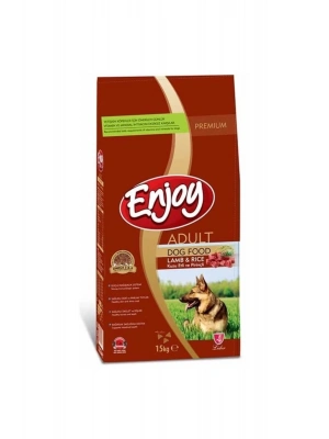 Enjoy Kuzulu Ve Pirinçli Yetişkin Köpek Maması 15 Kg