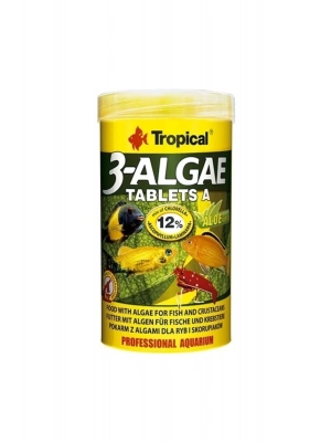 3-Algae Tablet A Tatlı ve Tuzlu Su Balıkları için Yosunlu Yem 36 Gr 80 Adet