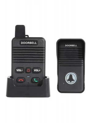 Mv-28437 Kablosuz 200 Metre Sesli İki Yönlü Konuşmalı Ev-Daire-Ofis-Apartman İçin Şarj Edilebilir K