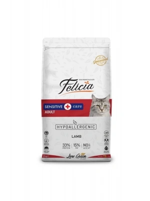 Felicia Düşük Tahıllı Hipoalerjenik Kuzu Etli Yetişkin Kedi Maması 2 Kg