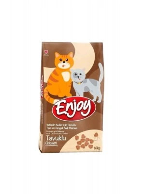Enjoy Tavuklu Yetişkin Kedi Maması 10 Kg