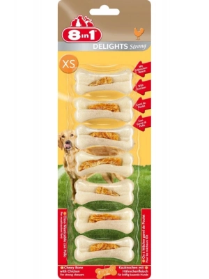 8 In 1 Delights Tavuklu Köpek Ödül Kemiği Xsmall 7X40 Gr