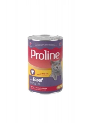 Sos İçinde Et Parçacıklı Dana Etli Yetişkin Konserve Maması 400 Gr