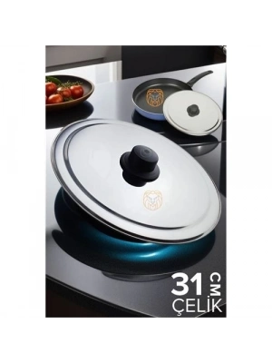31 cm Kızartma Tavası Kapağı Çelik Żelazny Design 719802