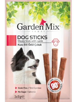 Gardenmix Kuzu Etli Köpek Stick Ödül 3*11g 20‘li