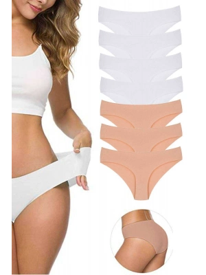 7 Adet Kadın Dikişsiz Lazer Kesim Esnek İz yapmayan Külot S3