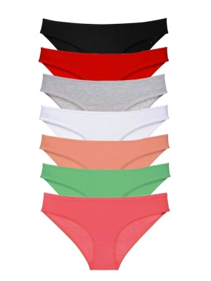 7 adet Süper Eko Set Likralı Kadın Slip Külot Set 6