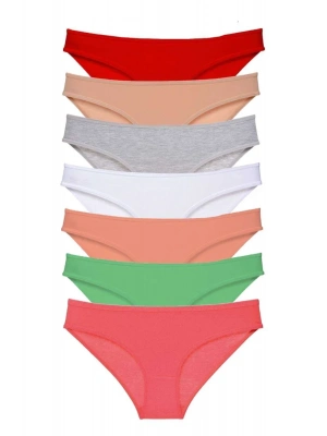 7 adet Süper Eko Set Likralı Kadın Slip Külot Set 8