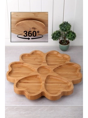 7 Bölmeli Dönerli Bambu Sunum Royaleks-BLS KDS3030