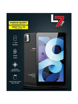 7" IPS Ekran 4 Çekirdek 3GB/64GB Tablet PC