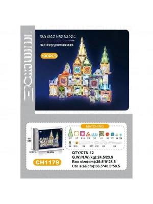 7.5CM Işıklı Blok 100 Parça