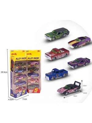 780-513 - ALLOY RACER 5  Lİ ARAÇ SETİ