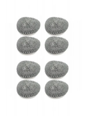 8 Adet Paslanmaz Çelik Tel Bulaşık Teli Poşetli