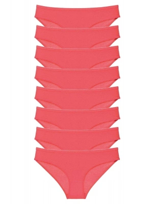 8 adet Süper Eko Set Likralı Kadın Slip Külot Fuşya