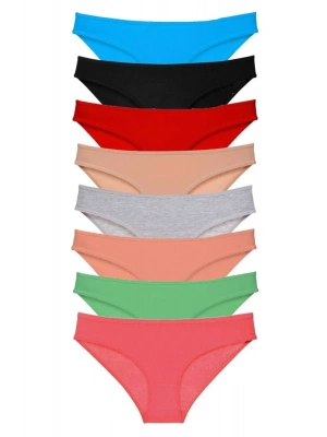 8 adet Süper Eko Set Likralı Kadın Slip Külot Set 4