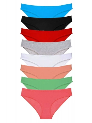 8 adet Süper Eko Set Likralı Kadın Slip Külot Set 6