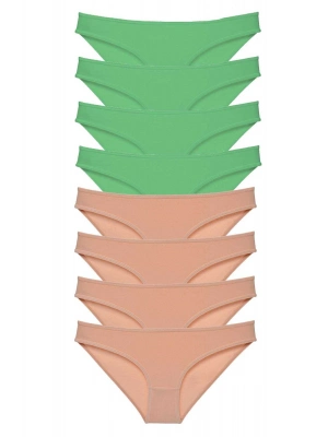 8 adet Süper Eko Set Likralı Kadın Slip Külot Yeşil Ten