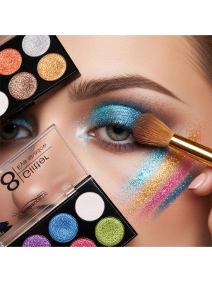 8 Renk Glitter Far Paleti - 2li Set