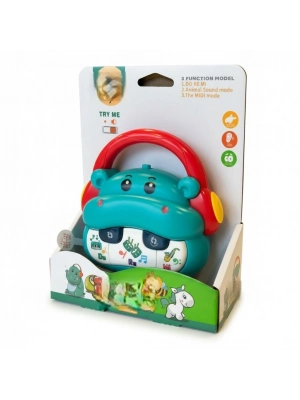 855-152D PİLLİ MÜZİKLİ HİPOPOTAM