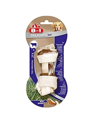 8in1 Delights Bones Biftekli Köpek Kemik Ödülü Small