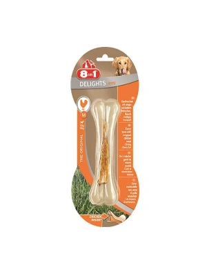 8in1 Delights Tavuklu Köpek Kemik Ödülü 1 Adet Large 130 Gr