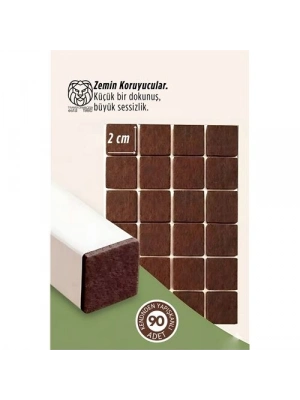 ® 90 Adet Kendinden Yapışkanlı 2x2 cm Premium Zemin Koruyucu Keçe Seti