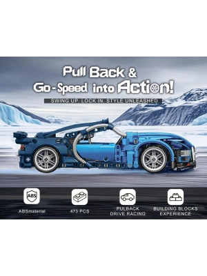 9055-5 TOYSE TOYS BRİCKS SPEED MAVİ -EKN