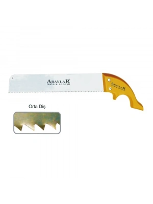 Abaylar Orta Diş El Testere 14 No - Ahşap Sap