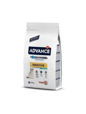 Advance Sensitive Somonlu Hassas Kısırlaştırılmış Kedi Maması 1.5 Kg