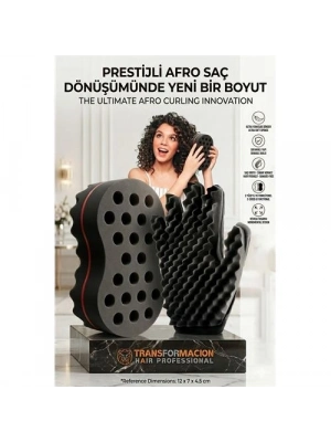 Afro Bukle Süngeri & Eldiven Seti | Profesyonel Saç Şekillendirici 723014