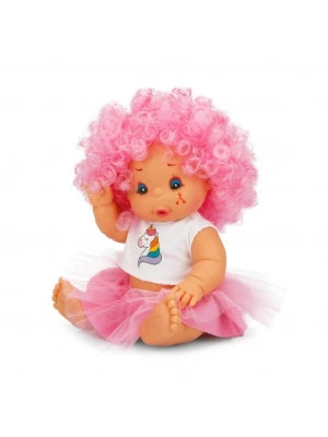 Afro Kıvırcık Renkli Saçlı Bebek