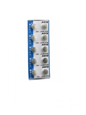 Ag13 Saat Pili - Düğme Pil 10lu Paket Lr44/a76 1.55v
