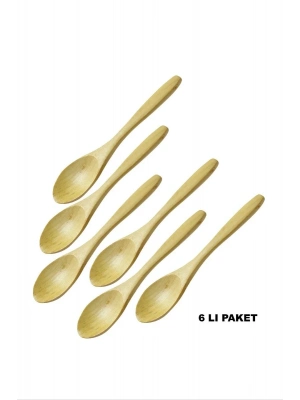 Ağaç Doğal 6lı Mama Kaşık BLS-01-6B