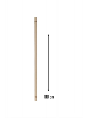Ahşap 100 cm Hamur Açma Şekillendirme Oklavası Royaleks-56041