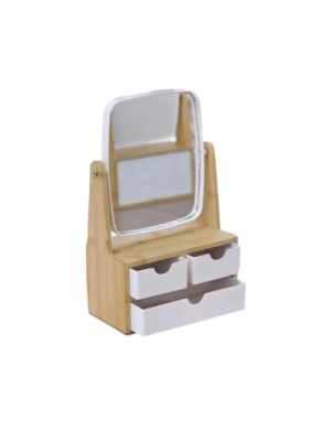 Ahşap 3 Çekmeceli Ayna