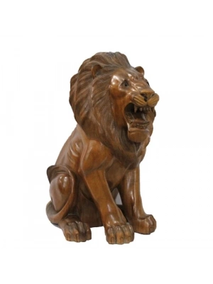 Ahşap Aslan Figürü 50 cm