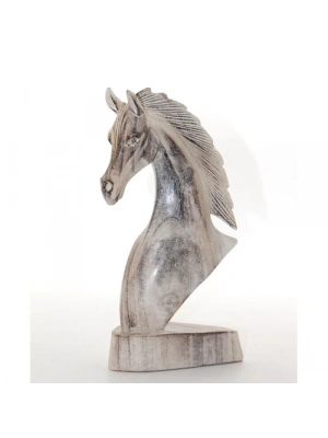 Ahşap At Büstü 25 cm