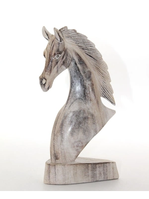 Ahşap At Büstü 25 cm