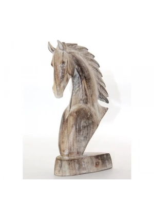 Ahşap At Büstü 30 cm