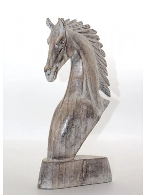 Ahşap At Büstü 40 cm