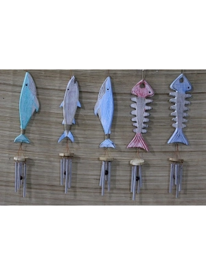 Ahşap Balıklı Metal Çan No:5