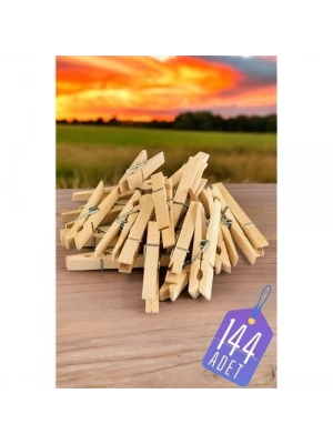 Ahşap Çamaşır Mandalı 144 ADET 714299