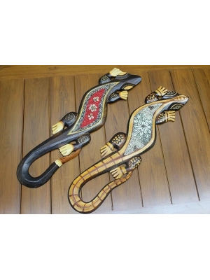 Ahşap Duvara Asmali Kertenkele Figürü Galileo-20