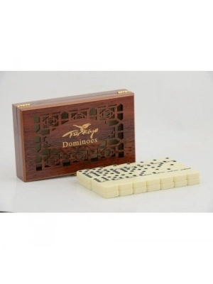 Ahşap Kutulu Domino Oyunu