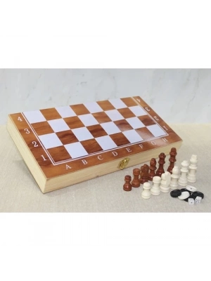 Ahşap Kutulu Satranç Model 1