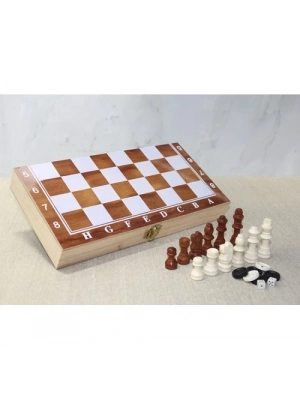 Ahşap Kutulu Satranç Model 2